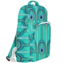 Gradient Art Deco Pattern Design Double Compartment Backpack View2