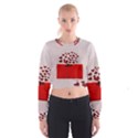 Love Envelope Logo Valentine Cropped Sweatshirt View1