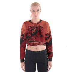 Valentines Gift Cropped Sweatshirt by artworkshop