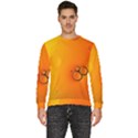 Wallpaper Liquid Bubbles Macro Orange Bright Men s Fleece Sweatshirt View1