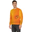 Wallpaper Liquid Bubbles Macro Orange Bright Men s Fleece Sweatshirt View2