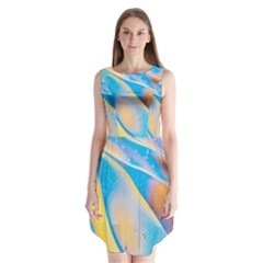 Water And Sunflower Oil Sleeveless Chiffon Dress   by artworkshop