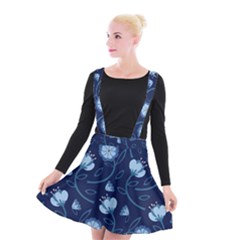 Flower Suspender Skater Skirt by zappwaits