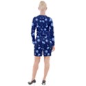 Flower Button Long Sleeve Dress View2