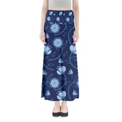 Flower Full Length Maxi Skirt by zappwaits