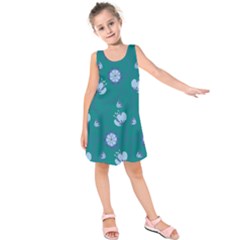 Floral-seamless-pattern Kids  Sleeveless Dress by zappwaits