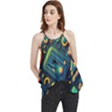 Abstract Pattern Background Flowy Camisole Tank Top View1