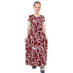 Berry Swirls Kids  Short Sleeve Maxi Dress by ttlisted