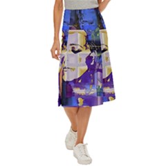 Stress Box Midi Panel Skirt by MRNStudios