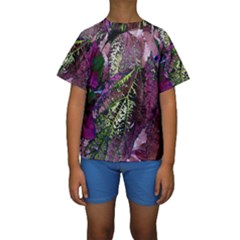 Leaves 21 Kids  Short Sleeve Swimwear by DinkovaArt