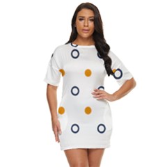 Abstract Dots And Circle Pattern T- Shirt Abstract Dots And Circle Pattern T- Shirt Just Threw It On Dress by maxcute