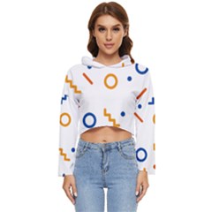 Abstract Dots And Line Pattern T- Shirt Abstract Dots And Line Pattern 4 Women s Lightweight Cropped Hoodie by maxcute