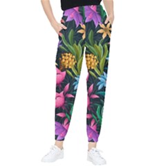 Floral Print  Tapered Pants by BellaVistaTshirt02