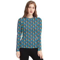 Evita Pop Art Style Graphic Motif Pattern Women s Long Sleeve Rash Guard by dflcprintsclothing