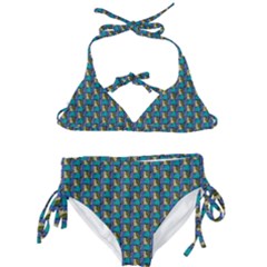 Evita Pop Art Style Graphic Motif Pattern Kids  Classic Bikini Set by dflcprintsclothing