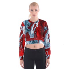 Design Pattern Decoration Cropped Sweatshirt by artworkshop