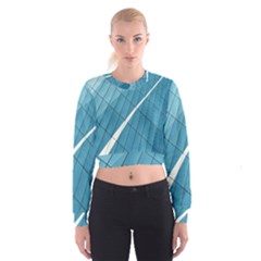 Design Texture Cropped Sweatshirt by artworkshop