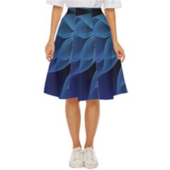 Abstract Blue Background Classic Short Skirt by artworkshop