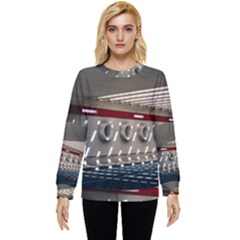 Patterned Tunnels On The Concrete Wall Hidden Pocket Sweatshirt by artworkshop