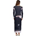 Hood 2 Long Sleeve Velour Longline Maxi Dress View4