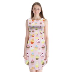 Cupcakes! Sleeveless Chiffon Dress   by fructosebat