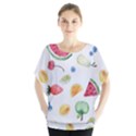 Fruit! Batwing Chiffon Blouse View1