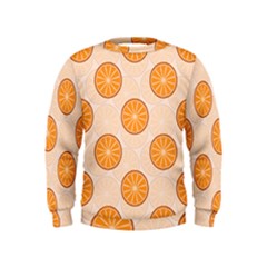 Orange Slices! Kids  Sweatshirt by fructosebat