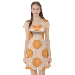 Orange Slices! Short Sleeve Skater Dress by fructosebat