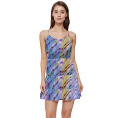 Abstract Ripple Short Frill Dress by bloomingvinedesign