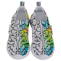 Brain-mind-psychology-idea-drawing Kids  Velcro No Lace Shoes by Jancukart