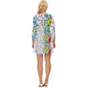 Brain-mind-psychology-idea-drawing Long Sleeve Babydoll Dress View4