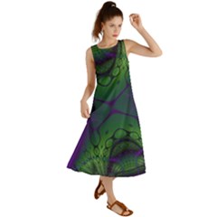 Abstract Art Fractal Summer Maxi Dress by Ravend