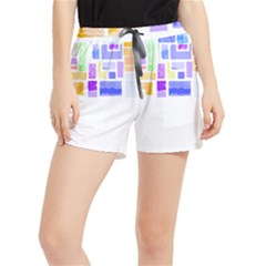 Abstract T- Shirt Blockage T- Shirt Women s Runner Shorts by maxcute