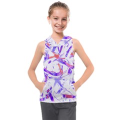 Abstract T- Shirt Entangled In Chaos T- Shirt Kids  Sleeveless Hoodie by maxcute