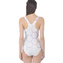 Abstract T- Shirt Honeycomb Pattern 7 One Piece Swimsuit View2