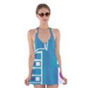 Abstract T- Shirt Model 27 T- Shirt Halter Dress Swimsuit  View1