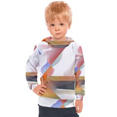 Abstract T- Shirt Pink Colorful Abstract Minimalism T- Shirt Kids  Hooded Pullover by maxcute