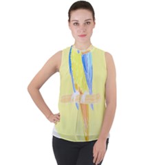 Bird Lover T- Shirtbird T- Shirt (25) Mock Neck Chiffon Sleeveless Top by maxcute