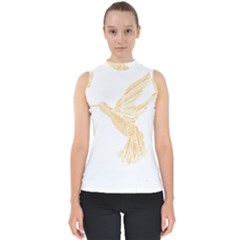 Bird Lover T- Shirtbird T- Shirt (36) Mock Neck Shell Top by maxcute