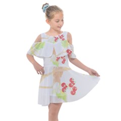 Bird Lover T- Shirtbird T- Shirt (38) Kids  Shoulder Cutout Chiffon Dress by maxcute