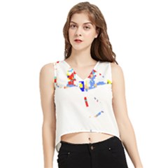 Bird Lover T- Shirtbird T- Shirt (7) V-neck Cropped Tank Top by maxcute