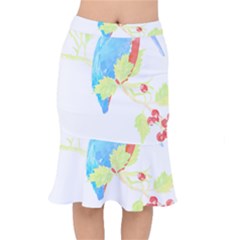 Bird Lover T- Shirtbird T- Shirt (9) Short Mermaid Skirt by maxcute