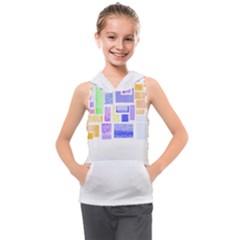 Blocks T- Shirt Blockage Abstract Art 2 T- Shirt Kids  Sleeveless Hoodie by maxcute