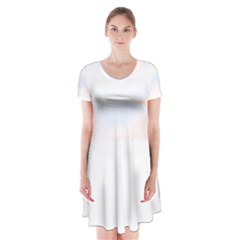 Building T- Shirt Building T- Shirt Short Sleeve V-neck Flare Dress by maxcute