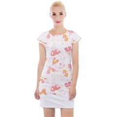 Butterfly T- Shirt Butterflies And Moths Pattern T- Shirt Cap Sleeve Bodycon Dress by maxcute