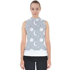 Cosmos T- Shirt Cute Baby Cosmic Pattern 7 Mock Neck Shell Top by maxcute
