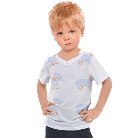 Dachshund Dog T- Shirt Dachshund Dog Pattern T- Shirt Kids  Sports Tee by maxcute