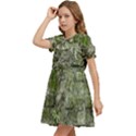 Old Stone Exterior Wall With Moss Kids  Bow Tie Puff Sleeve Dress View3