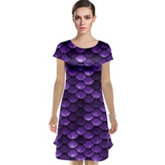 Purple Scales! Cap Sleeve Nightdress by fructosebat