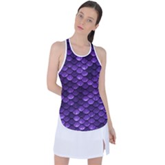 Purple Scales! Racer Back Mesh Tank Top by fructosebat